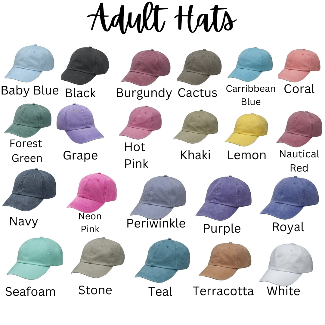 Adult Circle Shadow Monogram Hat