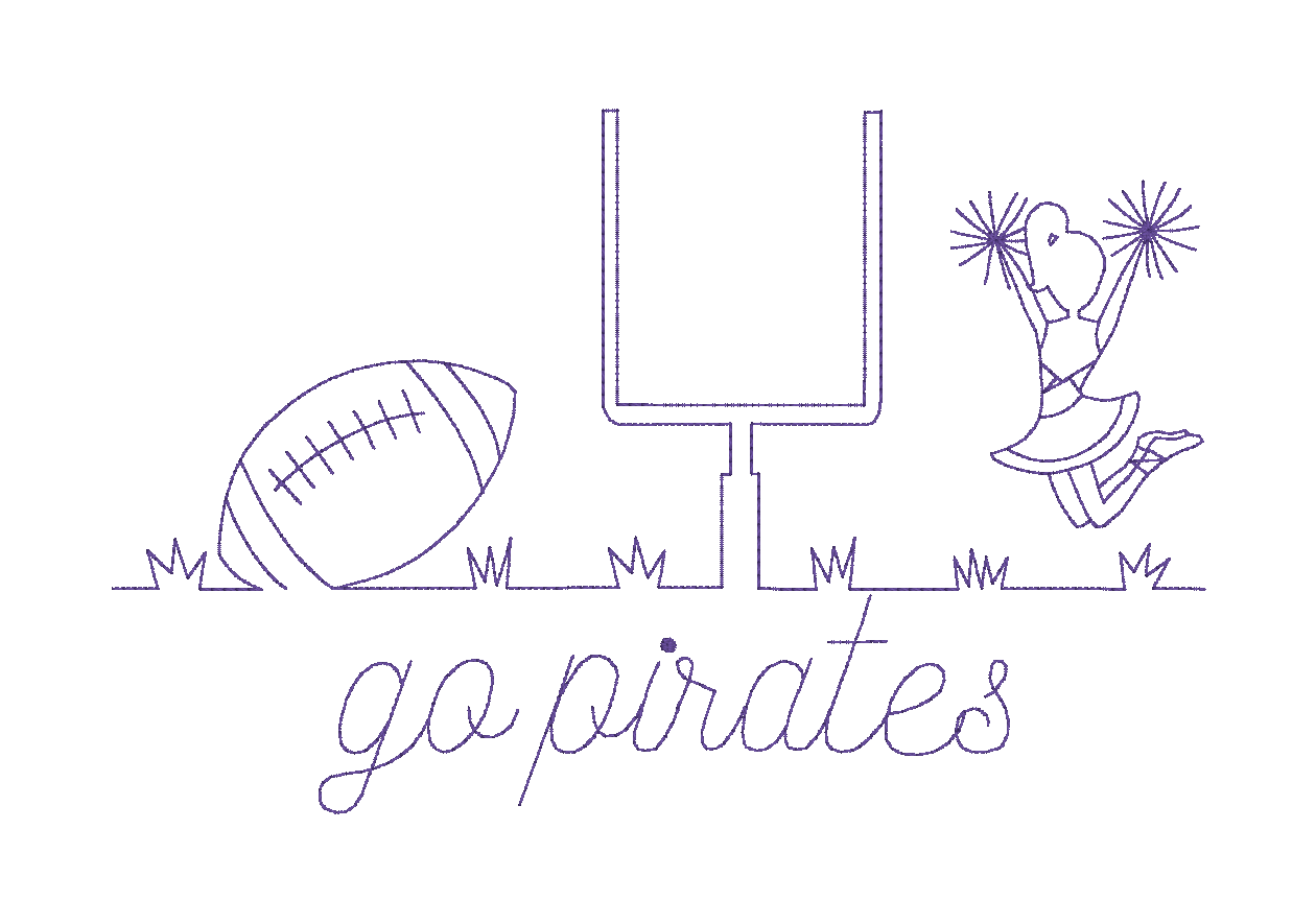 Cheerleader Trio Design - Customizable