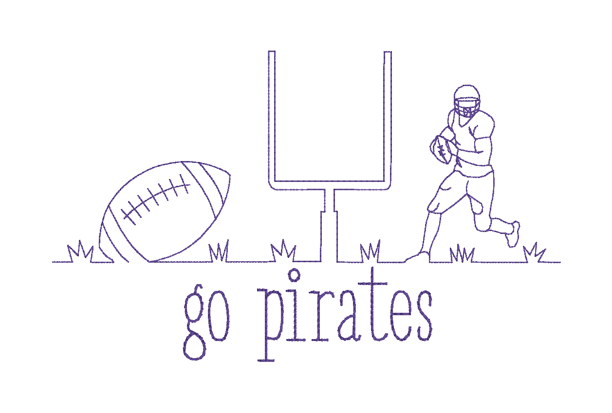 Football Trio Design - Customizable