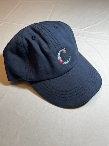 Youth Floral Letter Hat