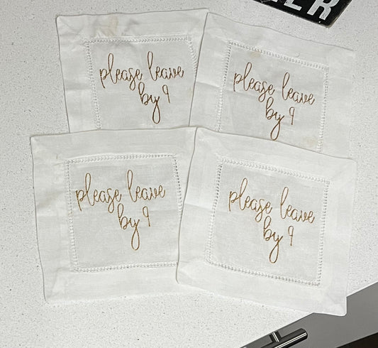 Please Leave by 9 Cocktail Napkins