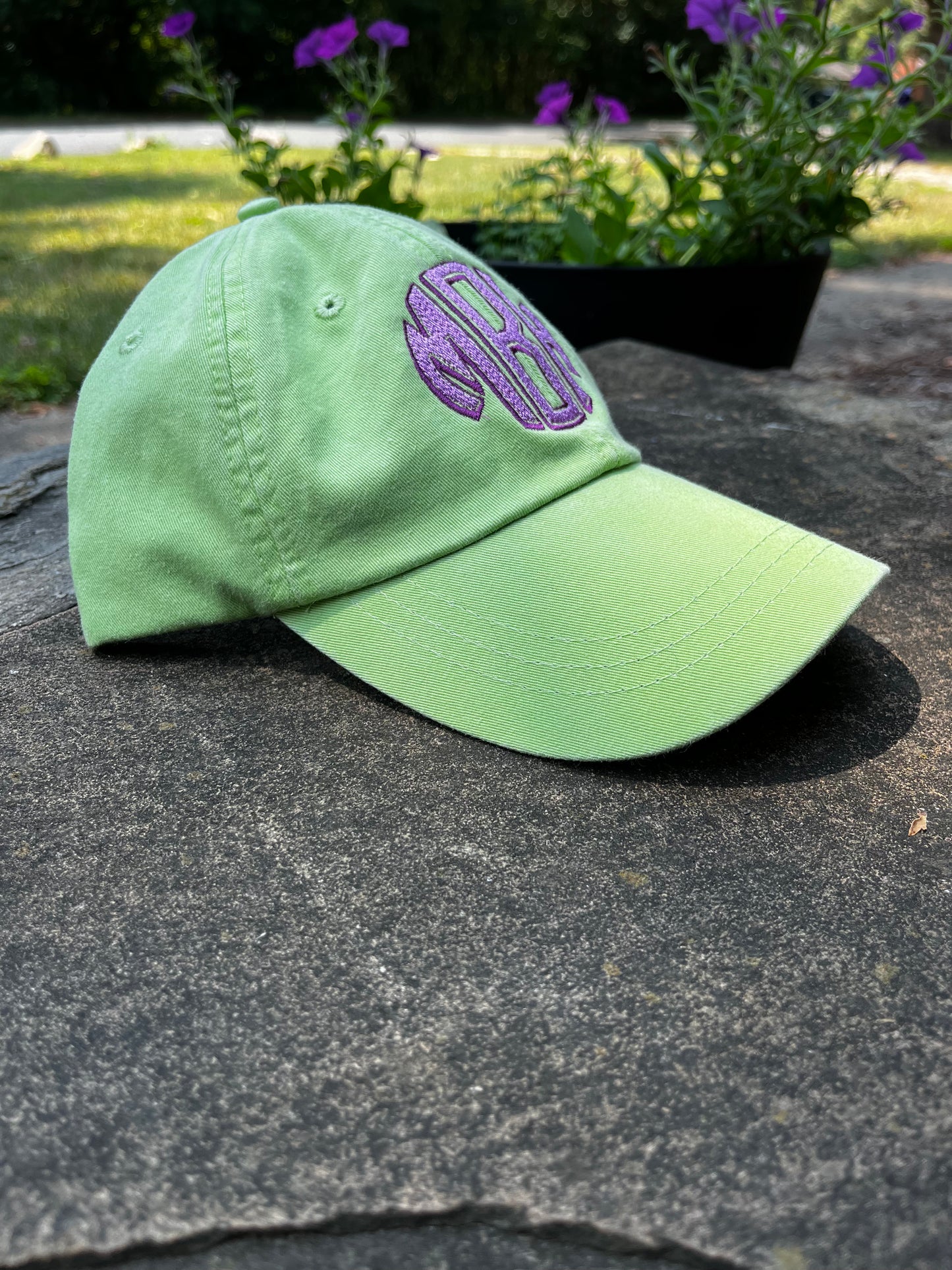 Adult Circle Shadow Monogram Hat