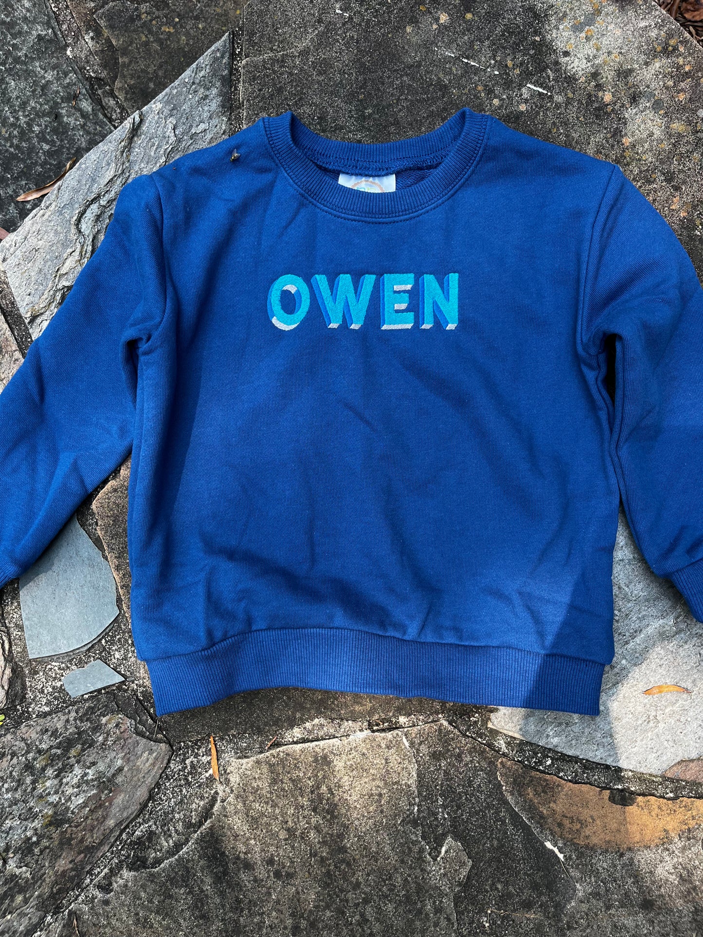 Kids Tri Shadow Name Sweatshirt